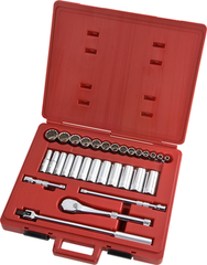 Proto® 1/2" Drive 30 Piece Socket Set - 12 Point - Top Tool & Supply