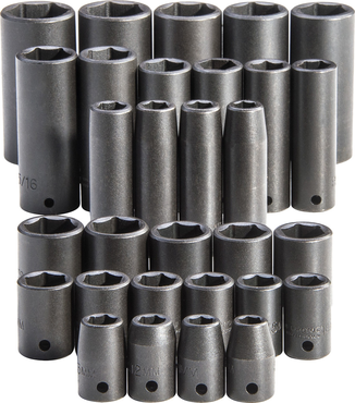 Proto® 1/2" Drive 30 Piece Impact Socket Set - Top Tool & Supply