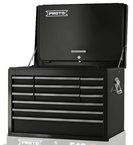 Proto® 440SS 27" Top Chest with Drop Front - 12 Drawer, Black - Top Tool & Supply
