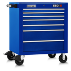 Proto® 550S 34" Roller Cabinet - 7 Drawer, Gloss Blue - Top Tool & Supply