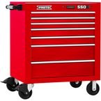 Proto® 550S 34" Roller Cabinet - 7 Drawer, Gloss Red - Top Tool & Supply