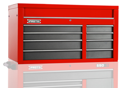Proto® 550S 50" Top Chest - 8 Drawer, Gloss Red - Top Tool & Supply