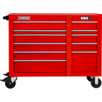 Proto® 550S 50" Workstation - 10 Drawer, Gloss Red - Top Tool & Supply