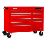 Proto® 550E 50" Front Facing Power Workstation w/ USB - 10 Drawer, Gloss Red - Top Tool & Supply