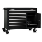 Proto® 550S 50" Workstation - 8 Drawer & 2 Shelves, Gloss Black - Top Tool & Supply