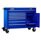 Proto® 550S 50" Workstation - 8 Drawer & 2 Shelves, Gloss Blue - Top Tool & Supply