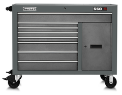 Proto® 550S 50" Workstation - 8 Drawer & 1 Shelf, Dual Gray - Top Tool & Supply