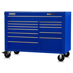 Proto® 550S 57" Workstation - 13 Drawer, Gloss Blue - Top Tool & Supply