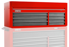 Proto® 550S 66" Top Chest - 8 Drawer, Safety Red and Gray - Top Tool & Supply