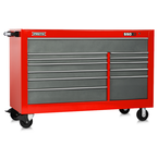 Proto® 550S 66" Workstation - 12 Drawer, Safety Red and Gray - Top Tool & Supply