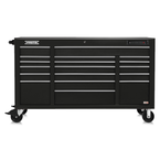 Proto® 550E 67" Power Workstation - 18 Drawer, Gloss Black - Top Tool & Supply