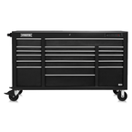 Proto® 550E 67" Front Facing Power Workstation w/ USB - 18 Drawer, Dual Black - Top Tool & Supply