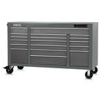 Proto® 550E 67" Front Facing Power Workstation w/ USB - 18 Drawer, Dual Gray - Top Tool & Supply