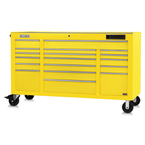 Proto® 550E 67" Front Facing Power Workstation w/ USB - 18 Drawer, Gloss Yellow - Top Tool & Supply