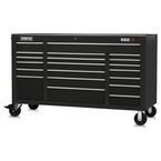 Proto® 550S 67" Workstation - 20 Drawer, Gloss Black - Top Tool & Supply