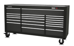 Proto® 550S 78" Workstation - 20 Drawer, Dual Black - Top Tool & Supply