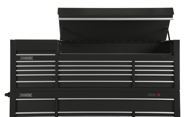 Proto® 550S 88" Top Chest - 15 Drawer, Gloss Black - Top Tool & Supply