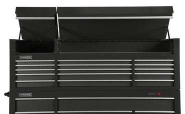 Proto® 550S 88" Top Chest - 15 Drawer, Dual Black - Top Tool & Supply