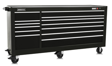 Proto® 550S 88" Workstation - 13 Drawer, Gloss Black - Top Tool & Supply