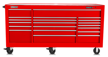 Proto® 550S 88" Workstation - 18 Drawer, Gloss Red - Top Tool & Supply