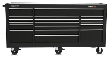 Proto® 550S 88" Workstation - 20 Drawer, Gloss Black - Top Tool & Supply