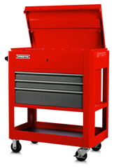 Proto® Heavy Duty Utility Cart- 3 Drawer Red - Top Tool & Supply