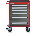 Proto® 560S 30" Roller Cabinet- 6 Drawer- Safety Red & Gray - Top Tool & Supply