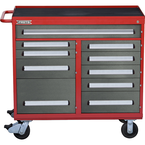 Proto® 560S 45" Workstation- 10 Drawer- Safety Red & Gray - Top Tool & Supply