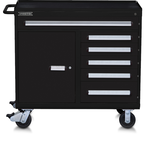 Proto® 560S 45" Workstation- 6 Drawer & 1 Shelf- Dual Black - Top Tool & Supply