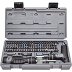 Proto® 91 Piece Multibit Set with Ratcheting Screwdriver and T-Handle - Top Tool & Supply