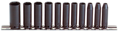 Proto® 1/4" Drive 11 Piece Deep Impact Socket Set - 6 Point - Top Tool & Supply