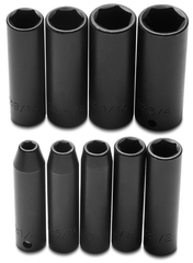 Proto® 3/8" Drive 9 Piece Deep Impact Socket Set - 6 Point - Top Tool & Supply