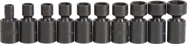 Proto® 3/8" Drive 10 Piece Metric Universal Impact Socket Set - 6 Point - Top Tool & Supply