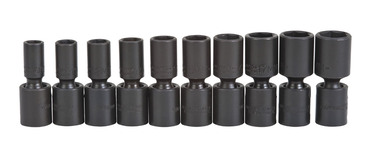 Proto® 3/8" Drive 10 Piece Deep Metric Universal Impact Socket Set - 6 Point - Top Tool & Supply