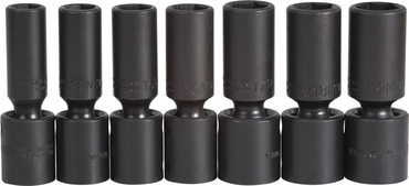 Proto® 1/2" Drive 7 Piece Deep Metric Universal Impact Socket Set - 6 Point - Top Tool & Supply