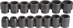 Proto® 3/4" Drive 15 Piece Impact Socket Set - 6 Point - Top Tool & Supply