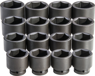 Proto® 1" Drive 16 Piece Impact Socket Set - 6 Point - Top Tool & Supply