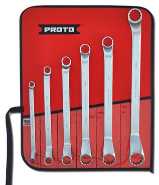 Proto® 6 Piece Deep Offset Box Wrench Set - 12 Point - Top Tool & Supply