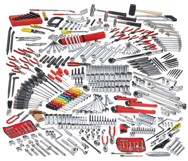 Proto® 411 Piece Advanced Maintenance Tool Set With Roller Cabinet J442742-7RD and Top Chest J442719-8RD - Top Tool & Supply