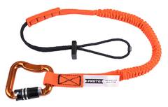 Proto® Elastic Lanyard With Triple Lock Carabiner - 15 lb. - Top Tool & Supply