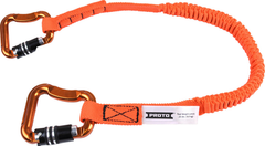 Proto® Elastic Lanyard With 2 Triple Lock Carabiners - 20 lb. - Top Tool & Supply