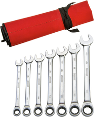 Proto® 7 Piece Full Polish Metric Ratcheting Wrench Set - 12 Point - Top Tool & Supply