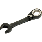 Proto® Black Chrome Combination Stubby Reversible Ratcheting Wrench 11/16" - Spline - Top Tool & Supply