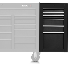 Proto® 550S Side Cabinet - 6 Drawer, Dual Black - Top Tool & Supply