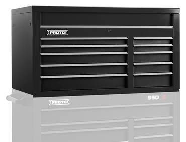Proto® 550S 50" Top Chest - 10 Drawer, Dual Black - Top Tool & Supply