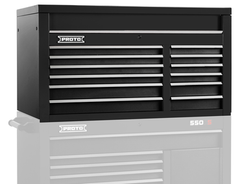 Proto® 550S 50" Top Chest - 12 Drawer, Dual Black - Top Tool & Supply