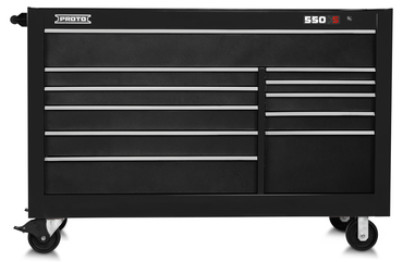 Proto® 550S 66" Workstation - 11 Drawer, Dual Black - Top Tool & Supply