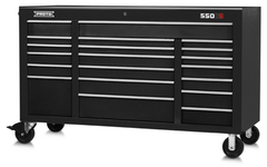 Proto® 550S 67" Workstation - 20 Drawer, Dual Black - Top Tool & Supply