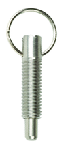 Pull Ring Retractable 1/4-20, Locking without Locking Element, Stainless Steel - Top Tool & Supply