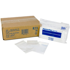 2″ × 3″ 2-MIL Clear Reloc Zippit Zipper Bags, Sold per Case of 1000 (10 boxes of 100 per case)